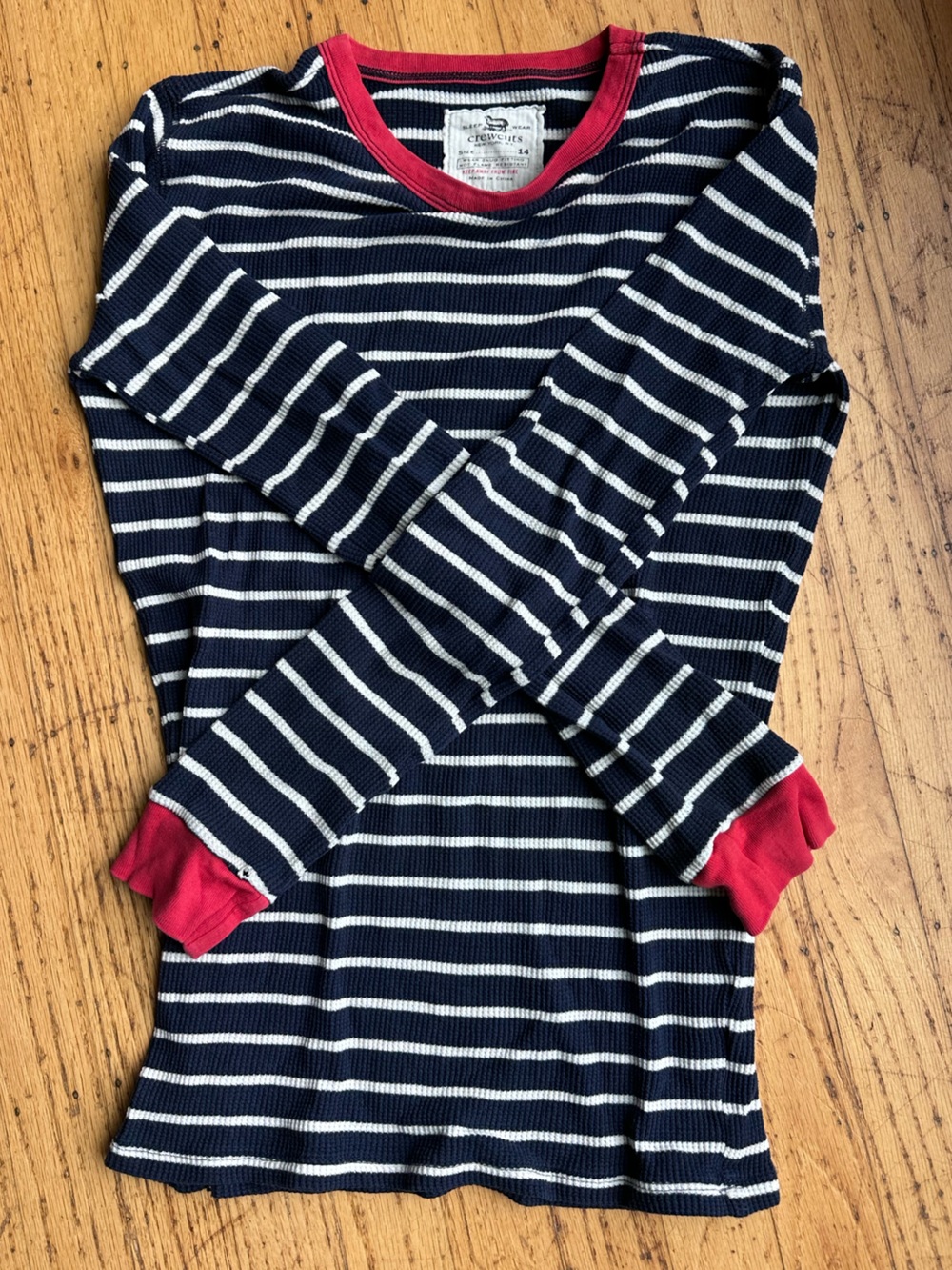 Crewcuts waffle knit pajamas